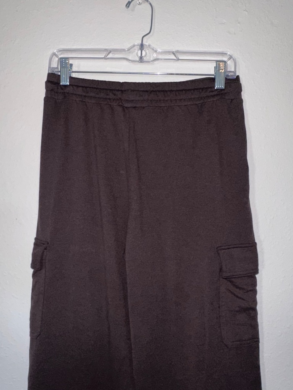 Vuori Halo Essential Cargo Wideleg Pants, Java Heather, 30" Inseam, Sz Small - Picture 7 of 10